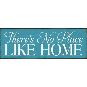 Farmhouse Wood Home Sign 3.5x10 Inch Shelf Decor with Wall Hanging Slot