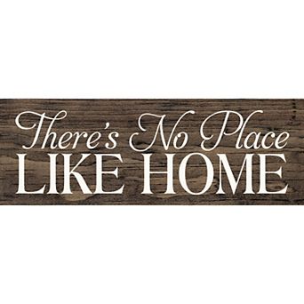 Farmhouse Wood Home Sign 3.5x10 Inch Shelf Decor with Wall Hanging Slot