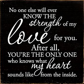 Meaningful Love Quote Wood Sign 7x7 Inch - Home Decor for Shelf or Desk