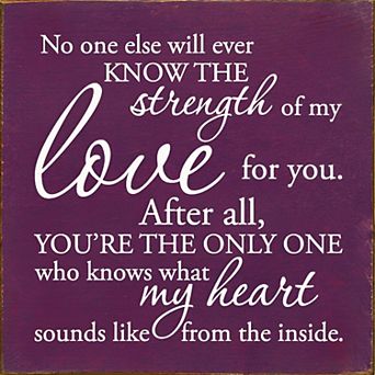 Meaningful Love Quote Wood Sign 7x7 Inch - Home Decor for Shelf or Desk