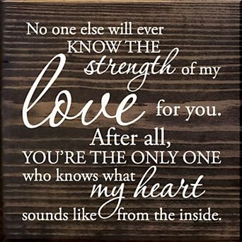 Meaningful Love Quote Wood Sign 7x7 Inch - Home Decor for Shelf or Desk