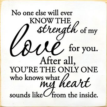 Meaningful Love Quote Wood Sign 7x7 Inch - Home Decor for Shelf or Desk