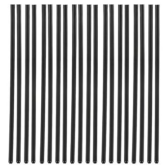 Single-Wall HDPE Privacy Slats for 6’ Chain Link Fences 68.5" Black Panels with Locking Channels