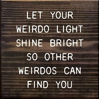 Inspirational Quote Wood Sign 7 x 7 Inch Rustic Wall or Shelf Home Decor