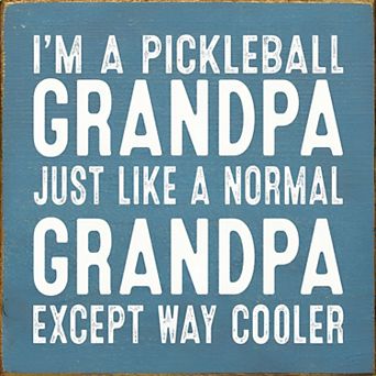 Grandpa Quote Wood Sign 7 x 7 Square Wall Hanging or Tabletop Decor