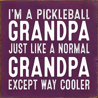 Grandpa Quote Wood Sign 7 x 7 Square Wall Hanging or Tabletop Decor