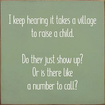 Parenting Humor Quote Wood Sign 7x7 Inch Wall or Desk Decor for Home Spaces