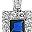 Silver Tone Blue