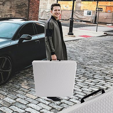 ELEMENT ACE 4ft Rattan Folding Table Indoor Outdoor Portable Foldable Plaited Table