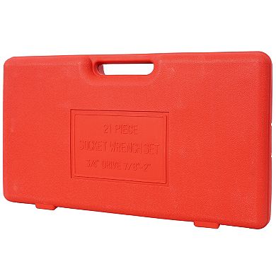 ELEMENT ACE Comprehensive 21-Piece Heavy-Duty Socket Set with Ratchet and Extensions