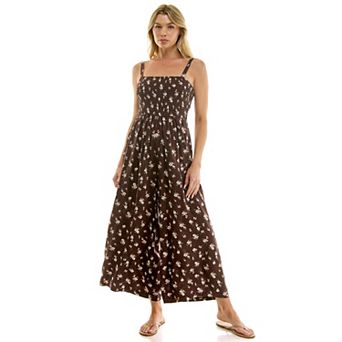 Juniors' As U Wish Smocked Jumpsuit