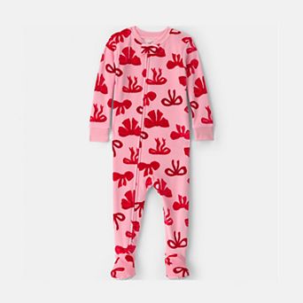 Baby & Toddler Girl Carter's 2-Way Zip DreamPlush Snug Fit Footed Pajama