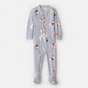 Baby & Toddler Girl Carter's 2-Way Zip DreamPlush Snug Fit Footed Pajama
