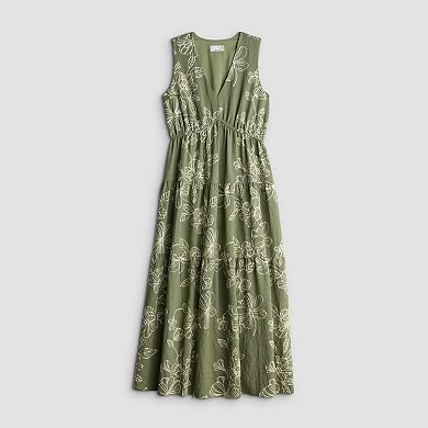 Women's Robbie Bee Puff Sleeve Tiered Dress
