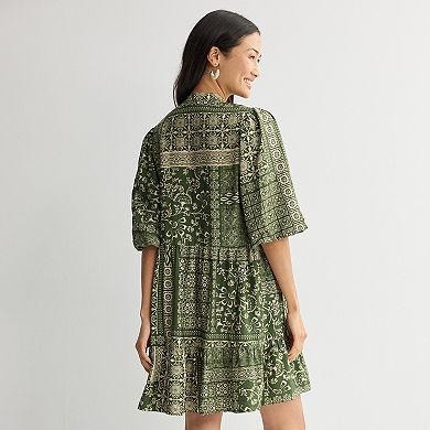 Women's Robbie Bee Puff Sleeve Tiered Dress