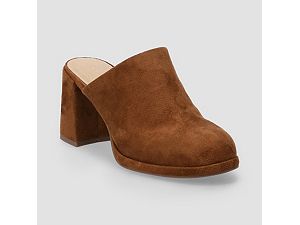 LC Lauren Conrad Miiel Women's Round Toe Block Heel Mules