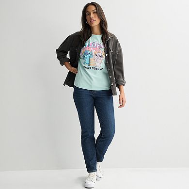 Juniors' SO® Short Sleeve Skimmer Graphic Tee