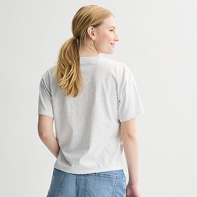 Juniors' SO® Short Sleeve Skimmer Graphic Tee