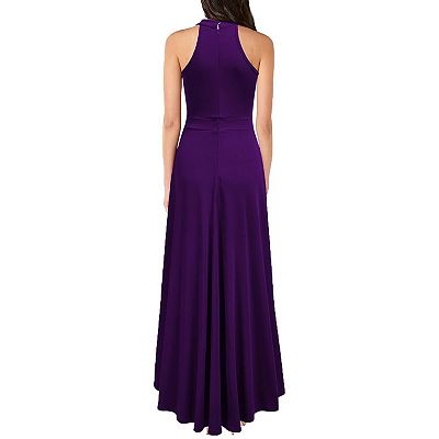 purple halter ruffle dress Purple Ruffled Halter Dress 39741