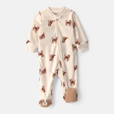 Baby Boy Carter's Fleece 2-Way Zip Sleep & Play Pajamas