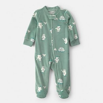 Baby Boy Carter's Fleece 2-Way Zip Sleep & Play Pajamas