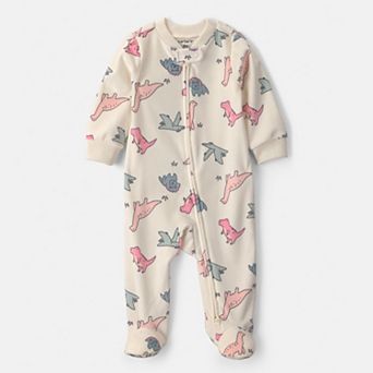 Baby Girl Carter's Fleece 2-Way Zip Sleep & Play Pajamas