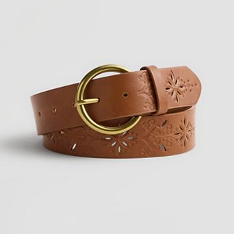 Women's Sonoma Goods For Life® 1.5-inch Embossed Perforated Belt