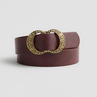 Women's Sonoma Goods For Life® 1.5-inch Etched Double Buckle Belt