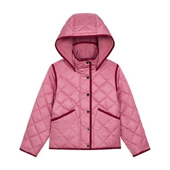 Girls 8-16 Modern Supply by Sanctuary Crop Quilted Cire Jacket