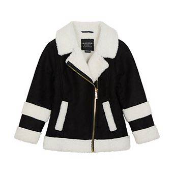Girls 8-16 Modern Supply by Sanctuary Faux Suede & Shearling Jacket