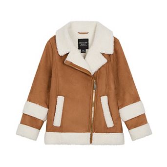 Girls 8-16 Modern Supply by Sanctuary Faux Suede & Shearling Jacket