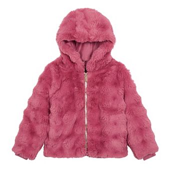 Girls 8-16 Modern Supply by Sanctuary Crop Bubble Faux Fur Jacket