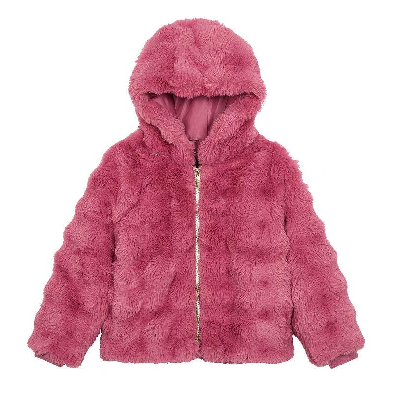 Girls 8-16 Modern Supply by Sanctuary Crop Bubble Faux Fur Jacket, Girl's, Pink