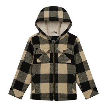 Boys 8-16 Modern Supply by Sanctuary Faux Wool Shirt Jacket with Hood