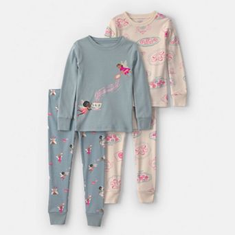 Baby & Toddler Girls Carter's 4 pc Pajama Top & Pajama Bottoms Set
