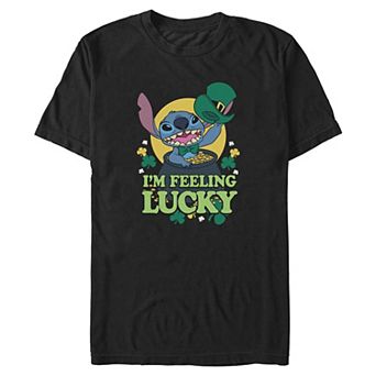 Big & Tall Disney Stitch I'm Feeling Lucky Graphic Tee