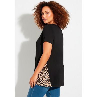 Avenue Women's Plus Size Scoop Neck Tunic