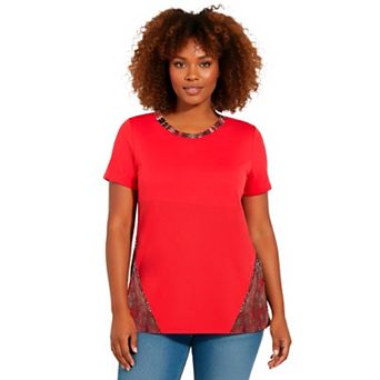 Avenue Women's Plus Size Scoop Neck Tunic