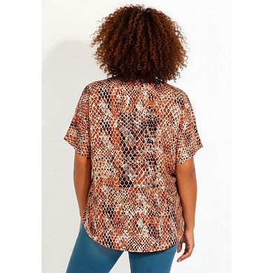 Avenue Women's Plus Size Capelette Tunic