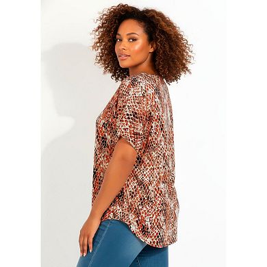 Avenue Women's Plus Size Capelette Tunic