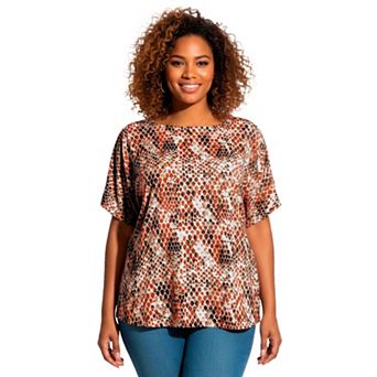 Avenue Women's Plus Size Capelette Tunic