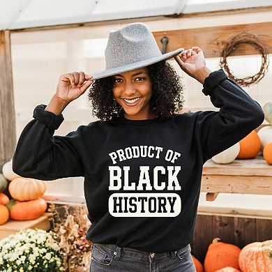 Product of Black History Varsity - Women's Graphic Sweatshirt