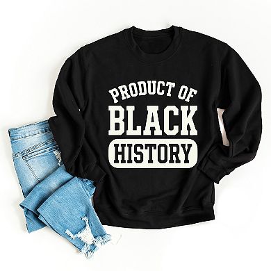 Product of Black History Varsity - Women's Graphic Sweatshirt