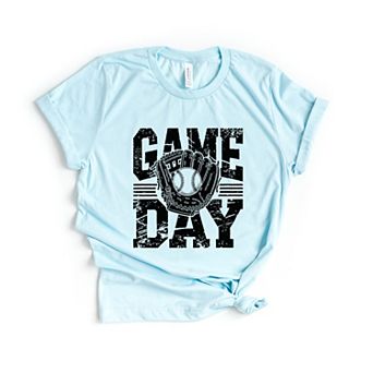 Baseball Game Day Glove - Women's Short Sleeve Graphic T-Shirt