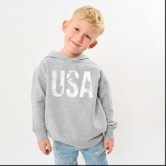 USA Winter Sports Distressed - Toddler Hoodie