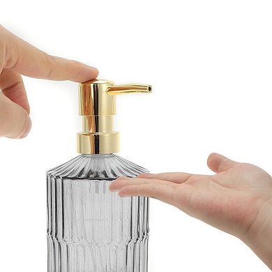 Cylinder Texture Soap Dispenser 1 Pc