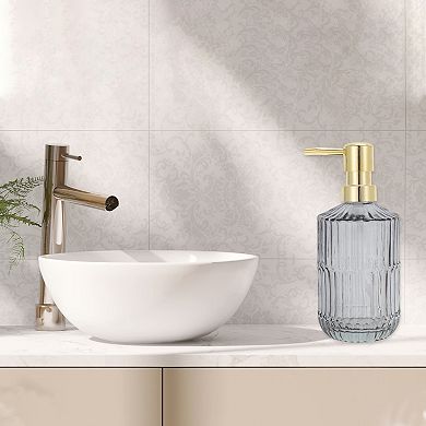 Cylinder Texture Soap Dispenser 1 Pc