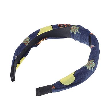 Grace Fruit Pattern Wide Cross Knot Headbands for Women 1 Pc