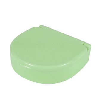 Portable 4 Grids Single Layer Semicircle Pill Case for Travel 1 pc