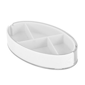 Durable 4 Grids Rotating Lid Pill Case for Travel 1 pc